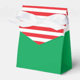 Cajas de favores de fiesta de Navidad rojas blanca