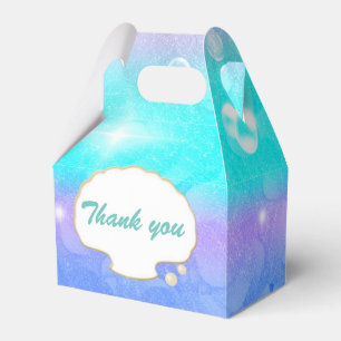 Cajas de Favores de Fiesta de Sirena Encantada Baj
