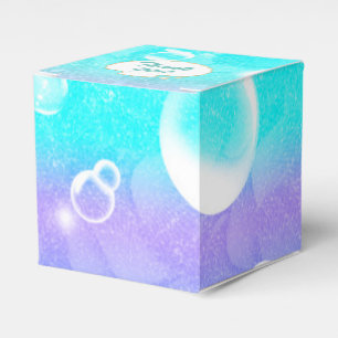Cajas de favores de fiesta de sirena encantada baj