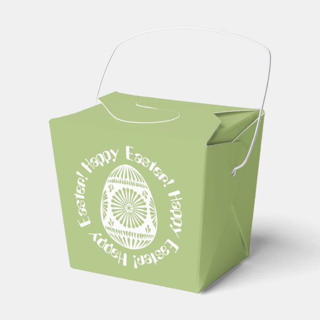 Cajas de favores de Huevo de Pascua (Front Side)