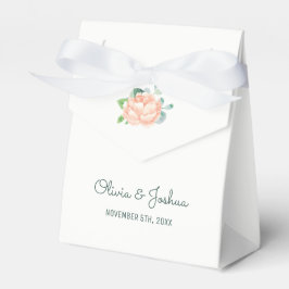 Cajas de favores de la boda de la peonía de la mel