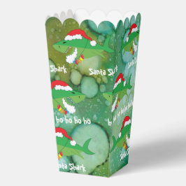 Cajas de favores de los navidades de Santa Shark