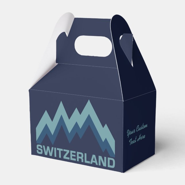 Cajas de favores de personalizado de SUIZA (Front Side)