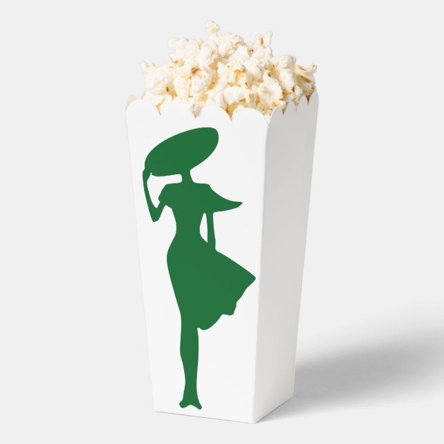 Cajas de favores gráficas de vectores de mujeres e (apareció)