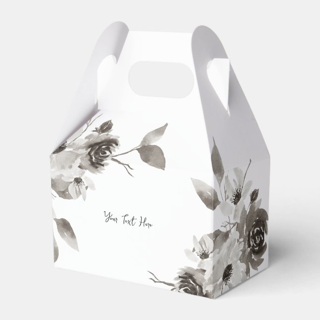 Cajas de favores personalizadas - Tonos sepia (Front Side)