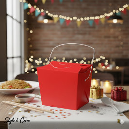 Cajas de favores rojas personalizadas – Take Out 2