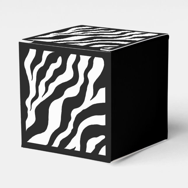 Cajas de Favoritos con Estampado de Cebra (Costado Anverso)