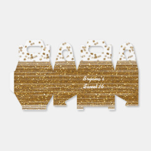Cajas de Favoritos con Puntos de Confeti de Blanco