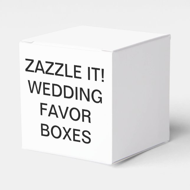 Cajas de favoritos de boda clásicas personalizadas (Costado Anverso)