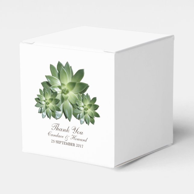 Cajas de favoritos de boda simple y exitosa (Costado Anverso)
