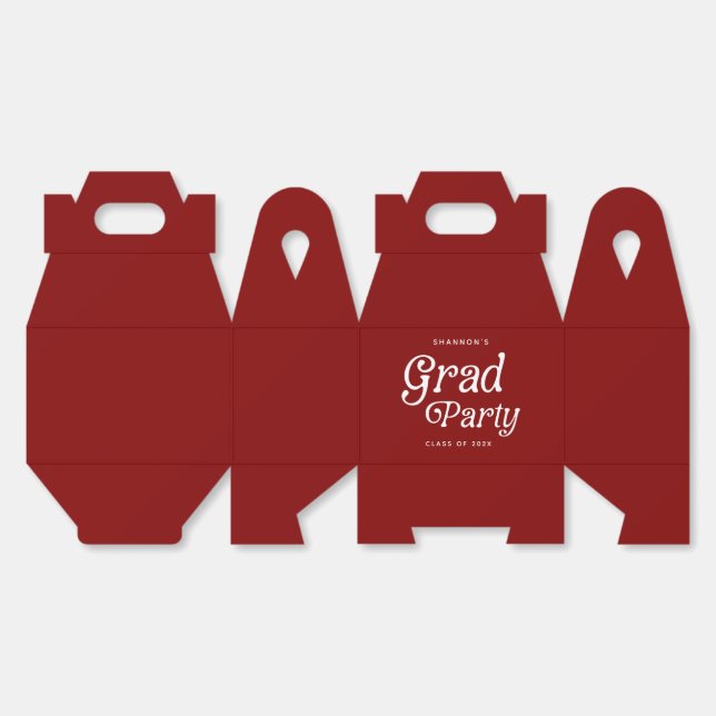 Cajas de favoritos de graduación mínima de Fiesta  (Desplegado)