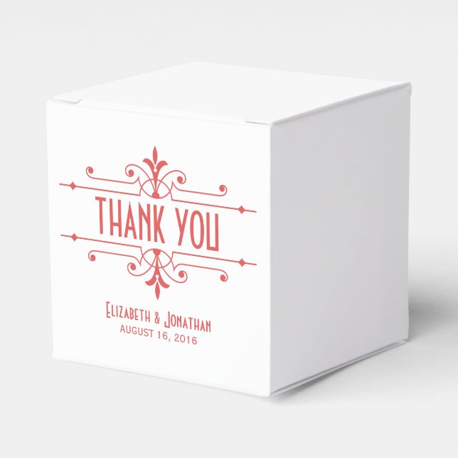 Cajas de favoritos ornamentales rojas v2 (Costado Anverso)