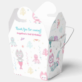 Cajas de favoritos para una fiesta de cumpleaños c