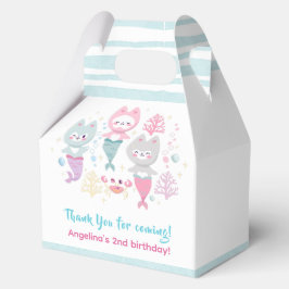 Cajas de favoritos para una fiesta de cumpleaños c