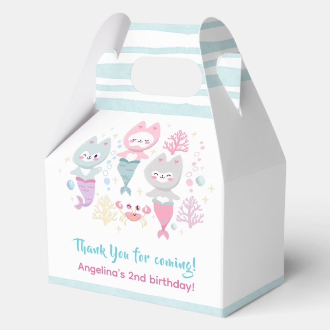 Cajas de favoritos para una fiesta de cumpleaños c (Anverso)