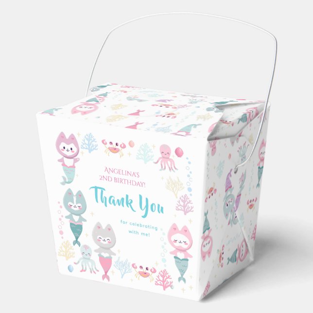 Cajas de favoritos para una fiesta de cumpleaños c (Anverso)