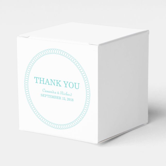 Cajas de favoritos redondas rodeadas de Aqua (Costado Anverso)
