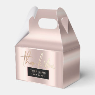 Cajas de favoritos sofisticadas con oro Rosa