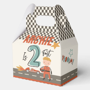 Cajas de Fiestas con temática de autos de carrera 