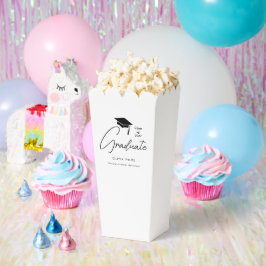Cajas de palomitas blancas con guión personalizado