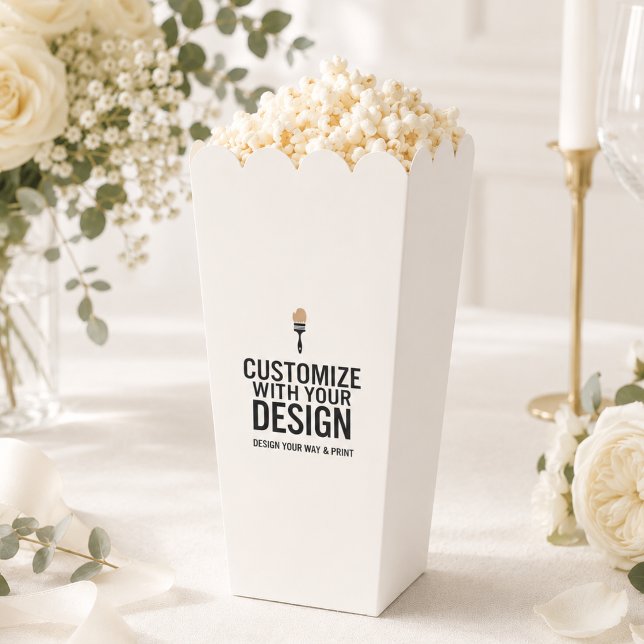 Cajas de palomitas de boda de marfil personalizada (Subido por el creador)
