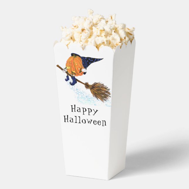 Cajas de palomitas de calabaza para brujas de Hall (apareció)