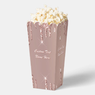Cajas de palomitas de maíz con texto personalizado