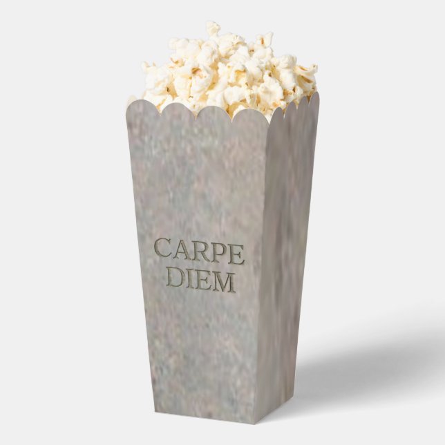 Cajas de palomitas de maíz de Carpe Diem Stone (apareció)