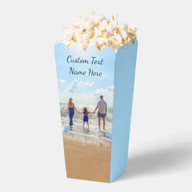 Cajas de palomitas de maíz personalizadas con tu f (apareció)