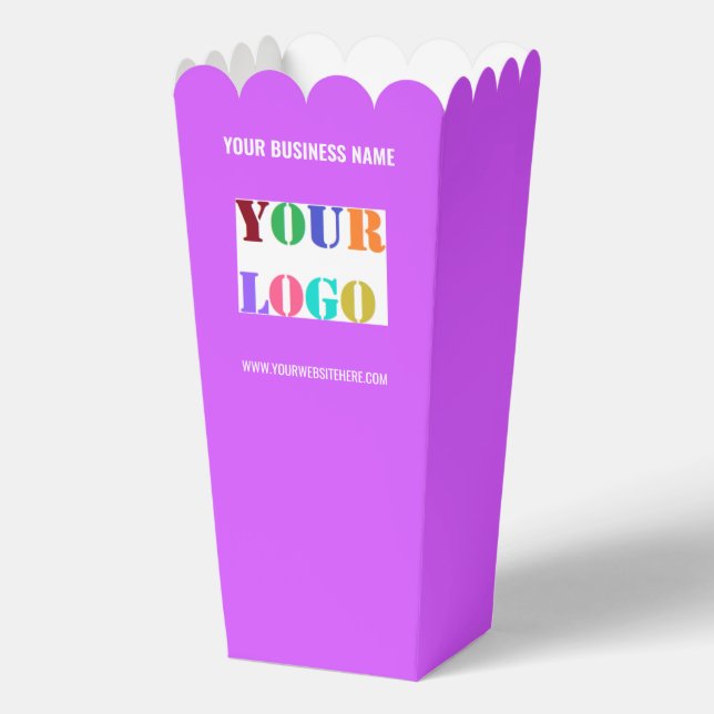 Cajas de palomitas de maíz promocionales con texto (Anverso)