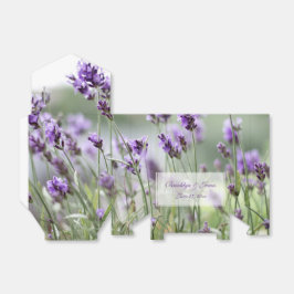 Cajas de personalizado Lavender Bohemia Favor