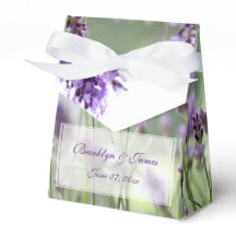Cajas de personalizado Lavender Bohemia Favor