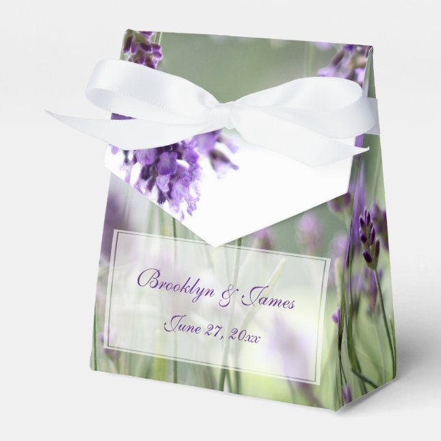 Cajas de personalizado Lavender Bohemia Favor (Front Side)