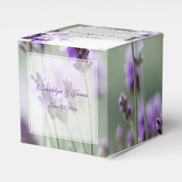 Cajas de personalizado Lavender Bohemia Favor
