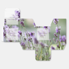 Cajas de personalizado Lavender Bohemia Favor