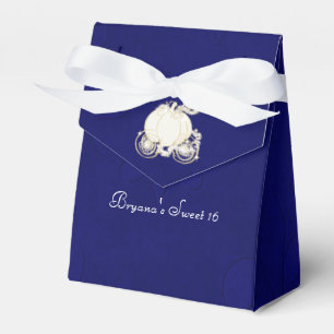 Cajas de regalo azules del carruaje dorado de Ceni