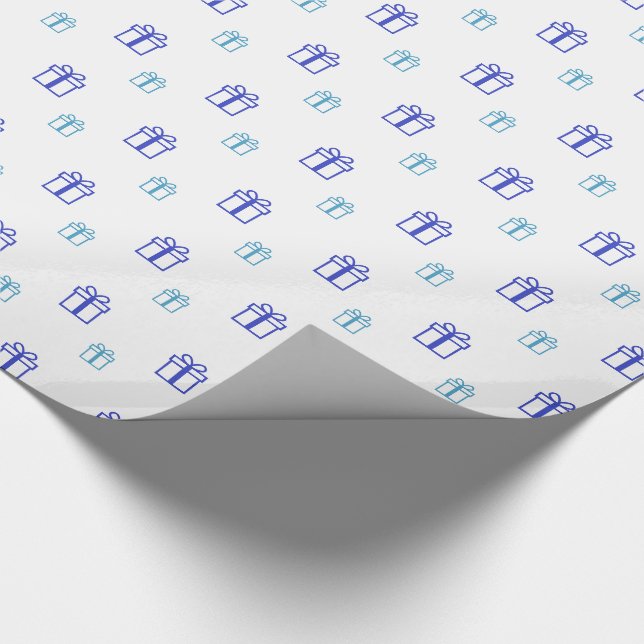 Cajas de regalo azules Papel de ajuste (Esquina)
