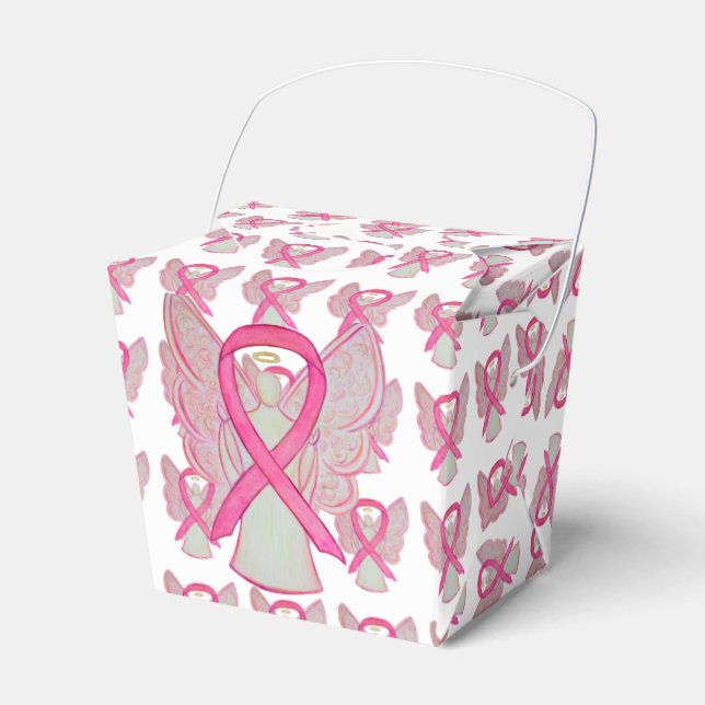 Cajas de regalo con cinta de concienciación rosa y (Front Side)