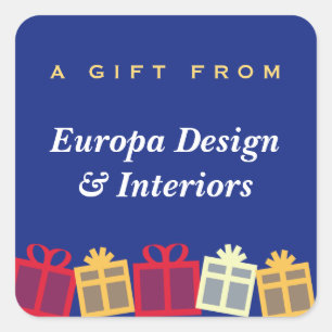 Cajas de regalo con etiqueta de regalo de la marin