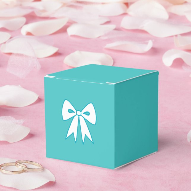 Cajas de regalo con lazo azul (Boda)