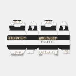 Cajas de regalo con rayas blancas y negras de Holl