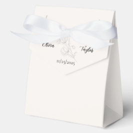 Cajas de regalo de boda Beige Elegance