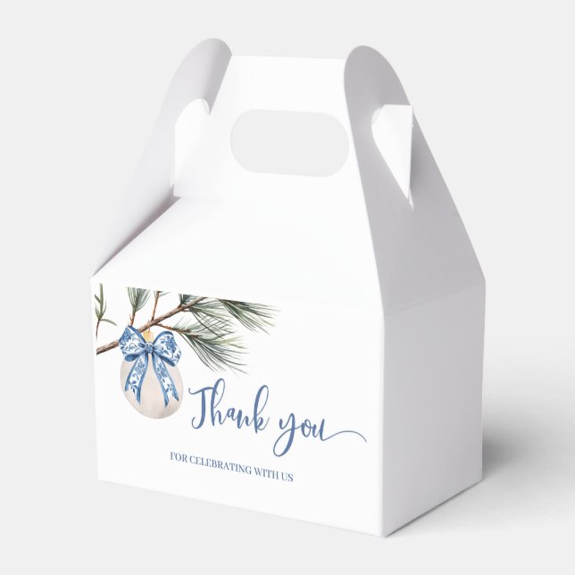Cajas de regalo de boda de invierno con chinoiseri (Front Side)