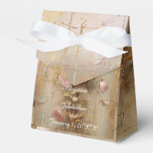 Cajas de regalo de bodas de rosas románticas elega