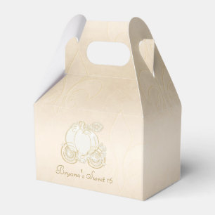 Cajas de regalo de carruaje dorado de Cenicienta b