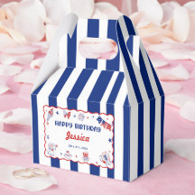 Cajas de regalo de cumpleaños con tema del 4 de ju