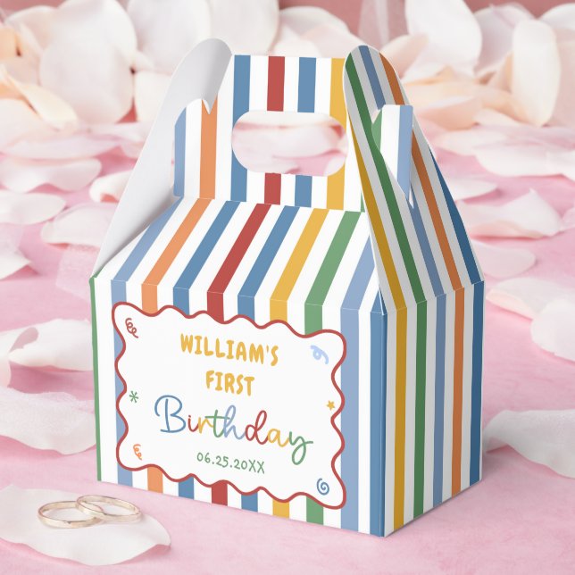 Cajas de regalo de cumpleaños de un color divertid (Boda)