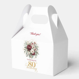 Cajas de regalo de cumpleaños número 80 de color b