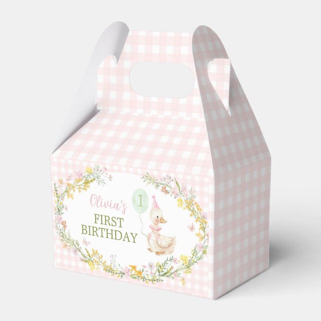 Cajas de regalo de cumpleaños para niñas Pink Sill (Front Side)