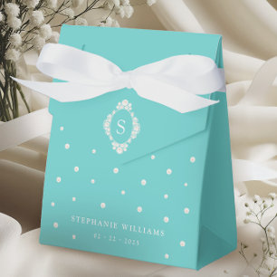 Cajas de regalo de despedida de soltera Chic Azul 